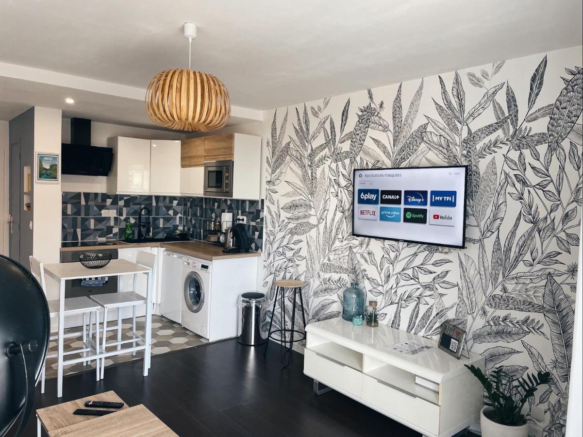 New: Appartement Tout Confort + Parking Gratuit Amiens Bagian luar foto