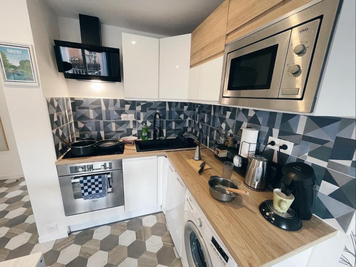 New: Appartement Tout Confort + Parking Gratuit Amiens Bagian luar foto
